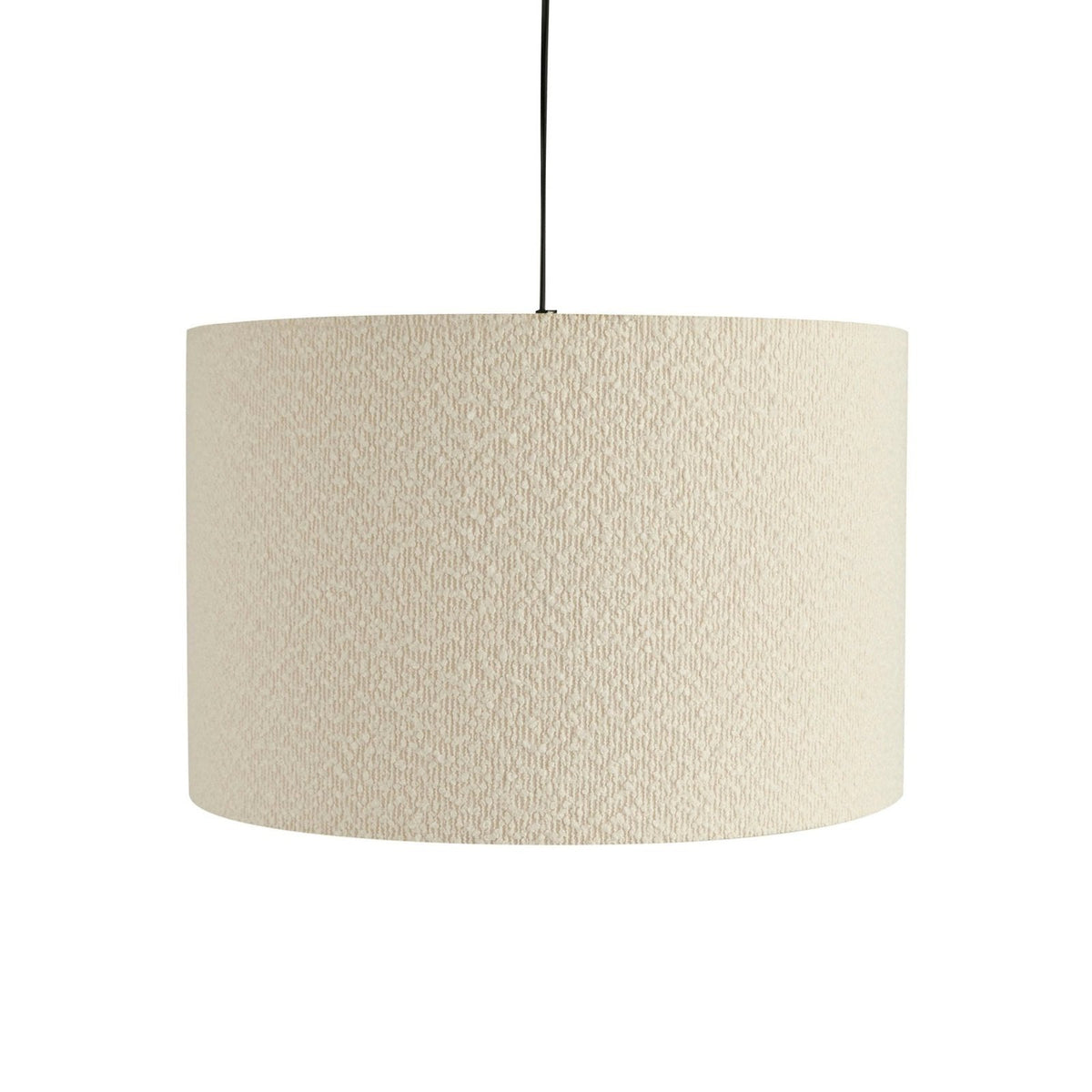 Feather & Black Boucle Ceiling Shade - Ecru