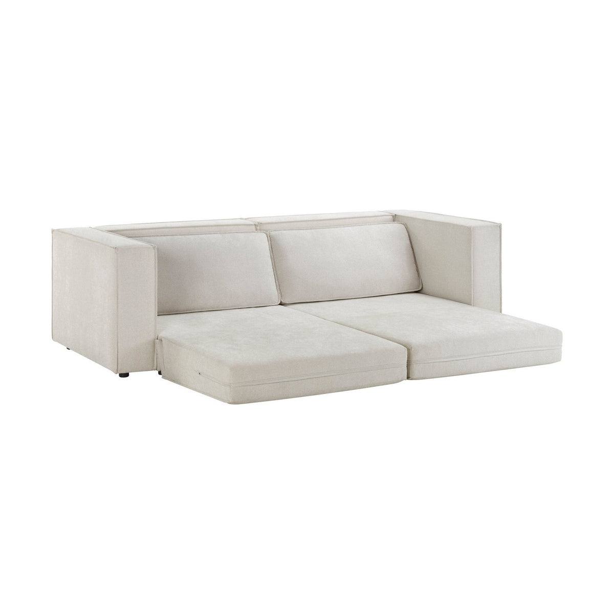 Feather & Black Brooklyn Sofa Bed - Ivory