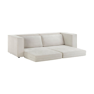 Feather & Black Brooklyn Sofa Bed - Ivory