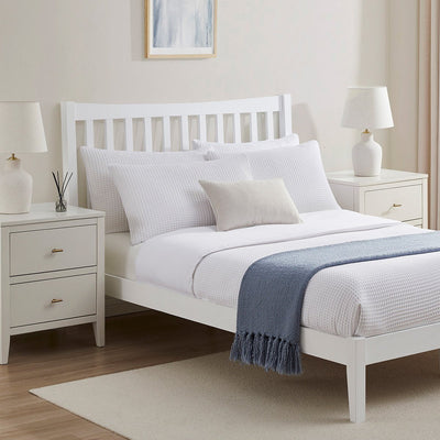 Feather & Black Dartmouth Bed Frame - White