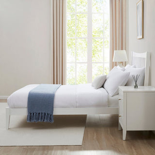 Feather & Black Dartmouth Bed Frame - White