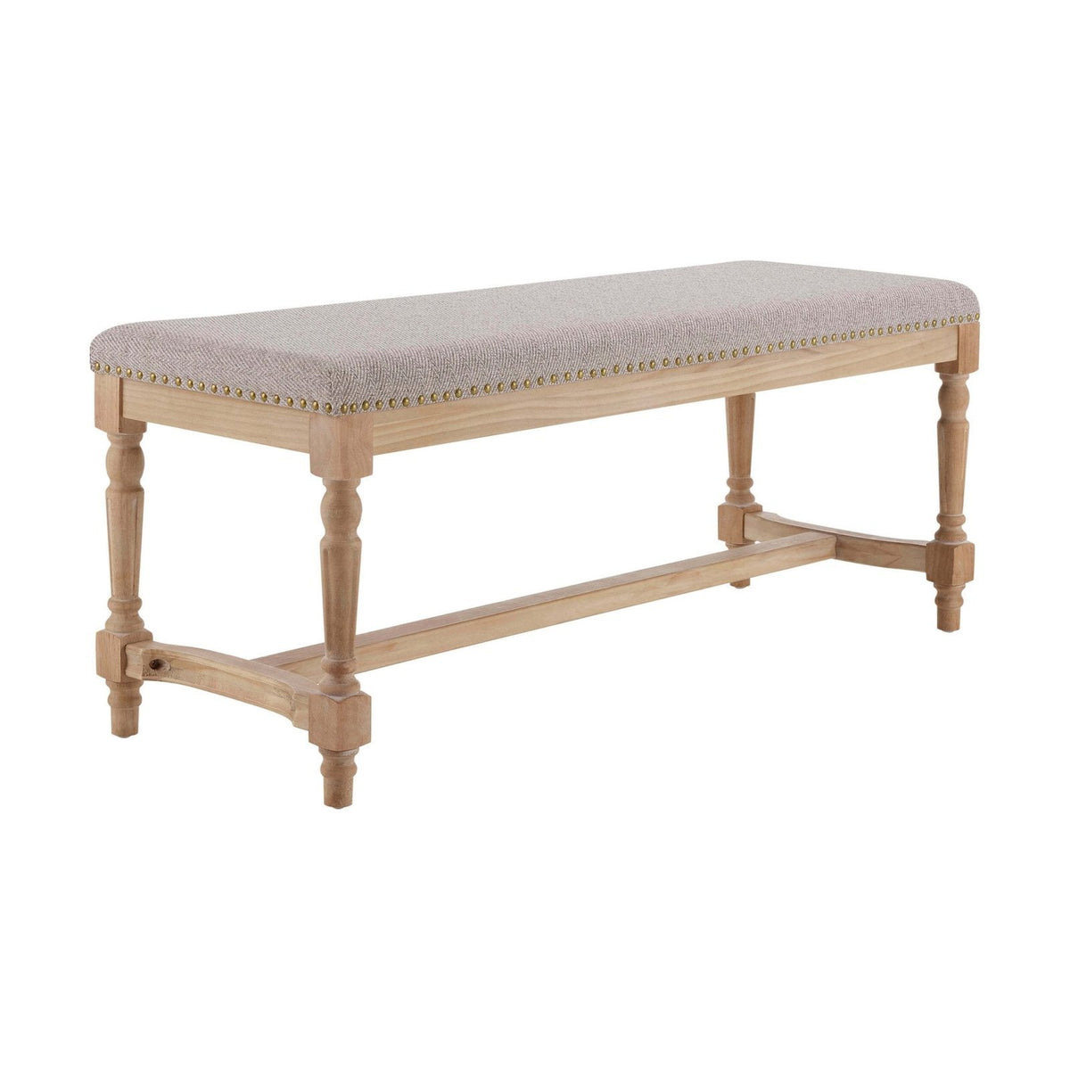 Feather & Black Emley Bench - Natural Chevron