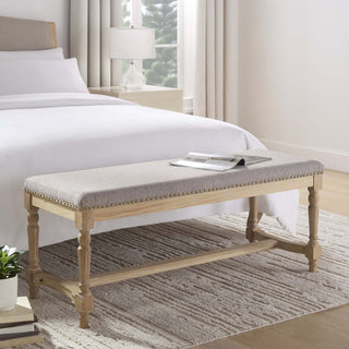 Feather & Black Emley Bench - Natural Chevron