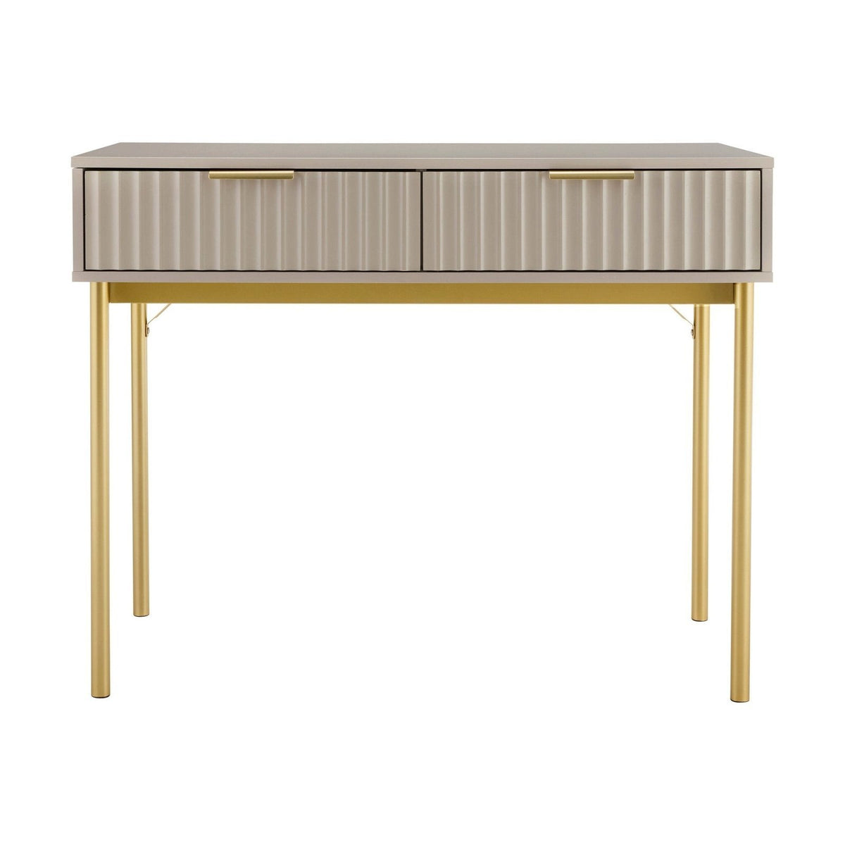 Feather & Black Evie Dressing Table Console - Taupe