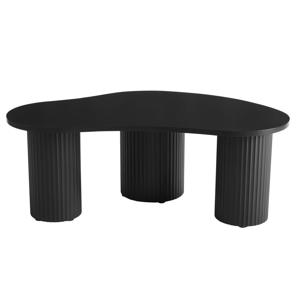 Feather & Black Evie Irregular Coffee Table - Black