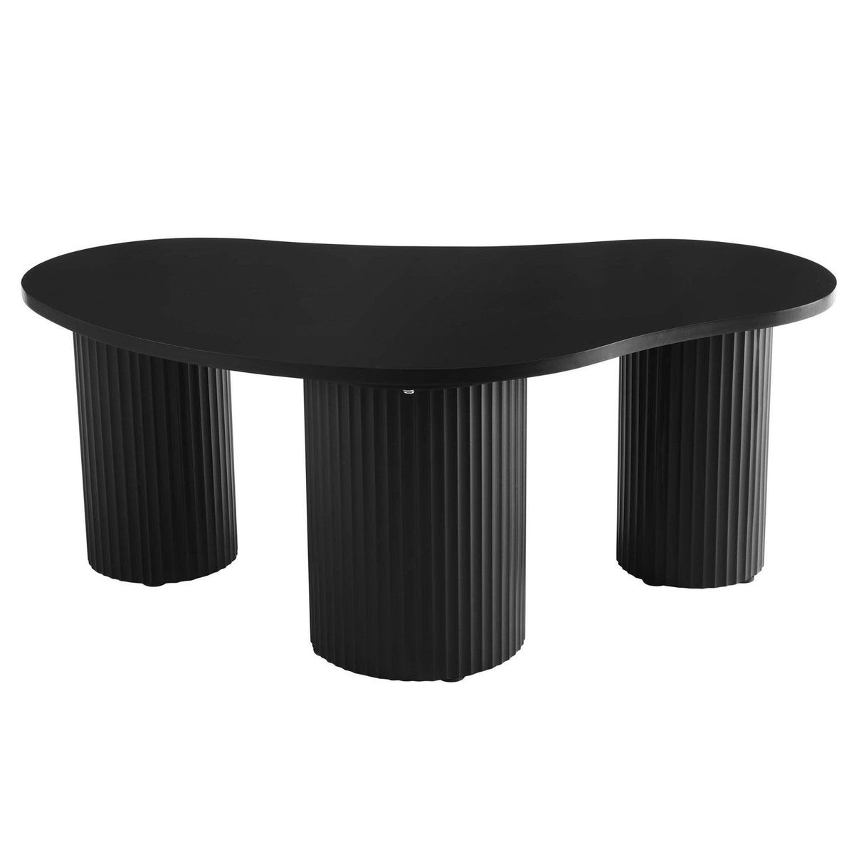 Feather & Black Evie Irregular Coffee Table - Black