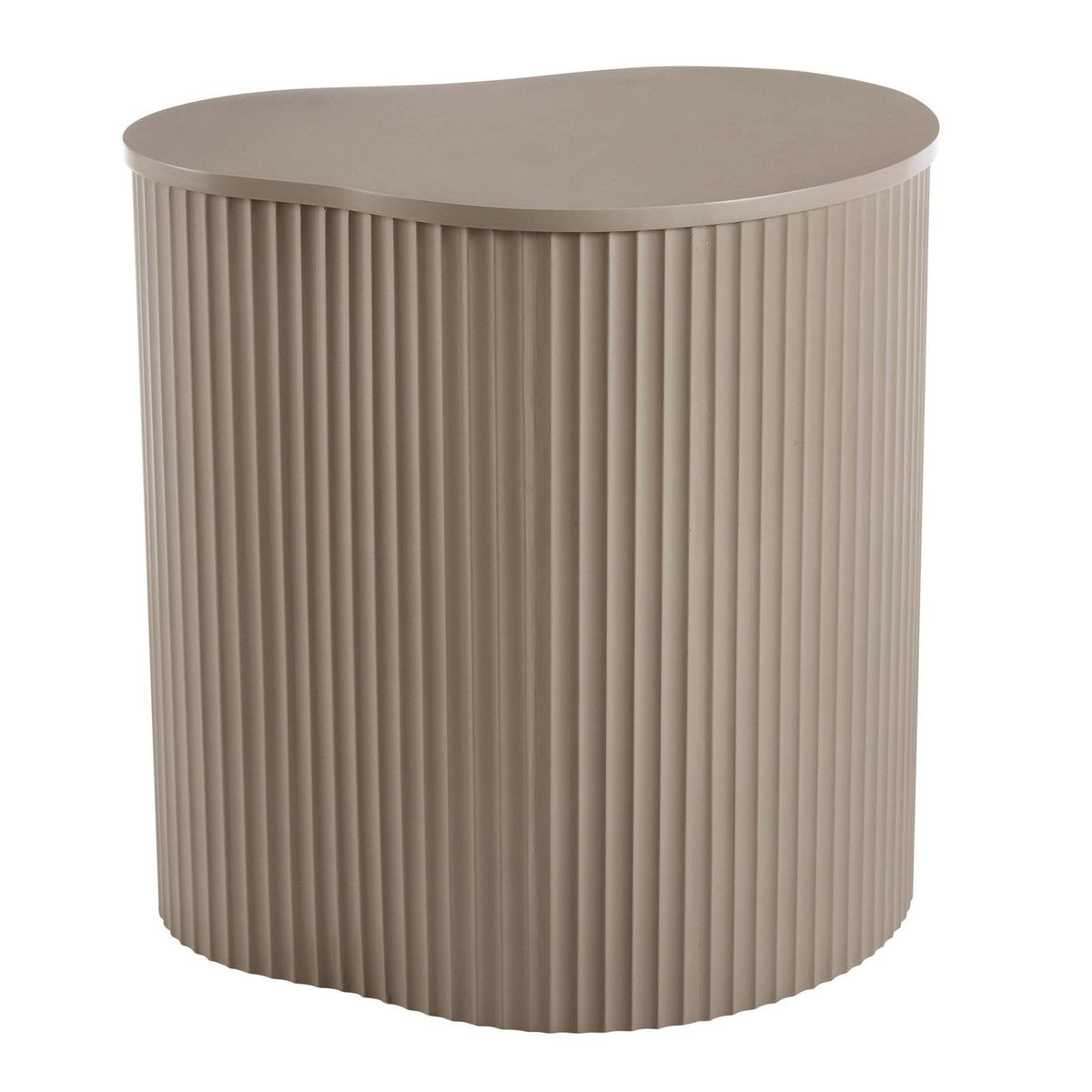 Feather & Black Evie Irregular Side Table - Taupe