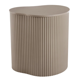 Feather & Black Evie Irregular Side Table - Taupe