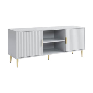 Feather & Black Evie TV Stand for TVs up to 65"- Grey