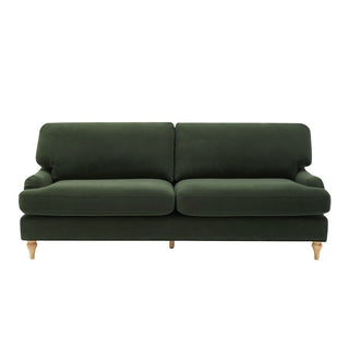 Feather & Black Hampshire 3 Seater Sofa - Dark Olive Green