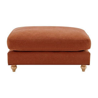 Feather & Black Hampshire Pouffe - Burnt Orange