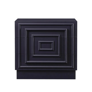 Feather & Black Harlow 3 Drawer  Chest - Midnight