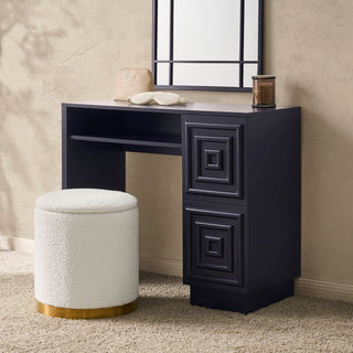Feather & Black Harlow Dressing Table - Midnight