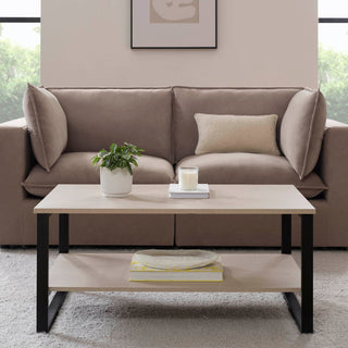 Feather & Black Harper Coffee Table - Natural/Black