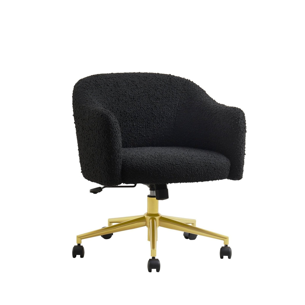 Feather & Black Harriet Boucle Chair - Black