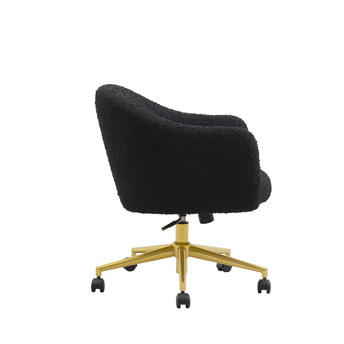 Feather & Black Harriet Boucle Chair - Black