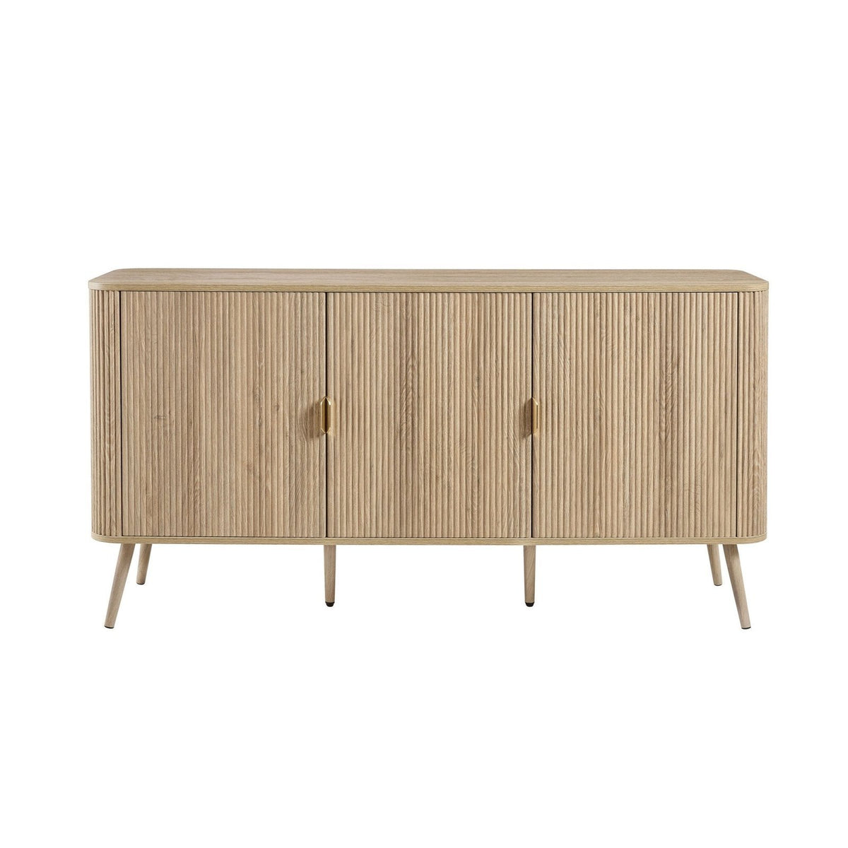 Feather & Black Hattie 3 Door Sideboard - Light Wood