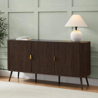 Feather & Black Hattie 3 Door Sideboard - Walnut