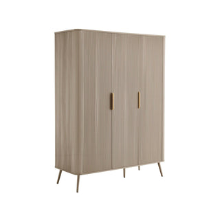 Feather & Black Hattie 3 Door Wardrobe - Taupe