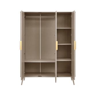 Feather & Black Hattie 3 Door Wardrobe - Taupe