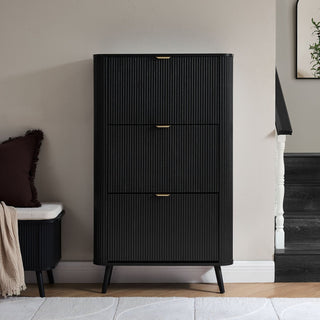Feather & Black Hattie Shoe Cabinet - Black