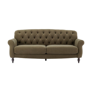 Feather & Black Hebden 3 Seater Sofa - Olive Green