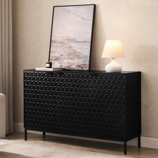 Feather & Black Isabella 3 Door Sideboard - Black