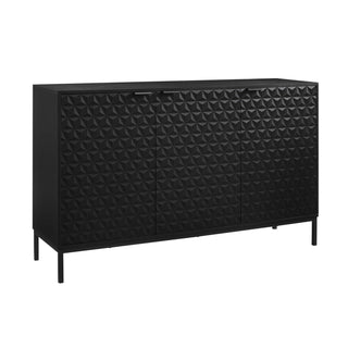 Feather & Black Isabella 3 Door Sideboard - Black