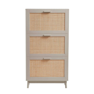 Feather & Black Isla Shoe Cabinet - Taupe