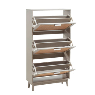 Feather & Black Isla Shoe Cabinet - Taupe
