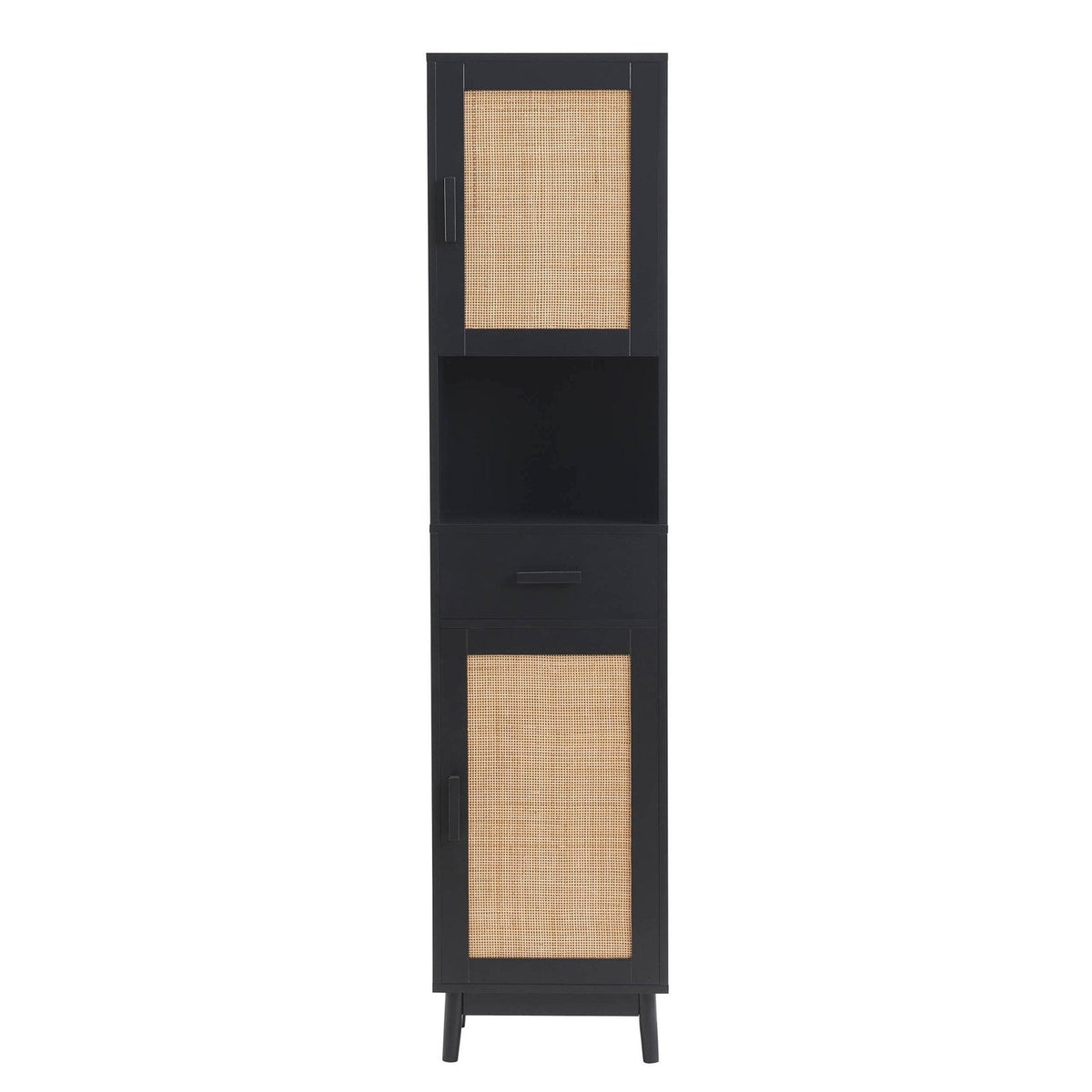 Feather & Black Isla Tall Storage Unit - Black