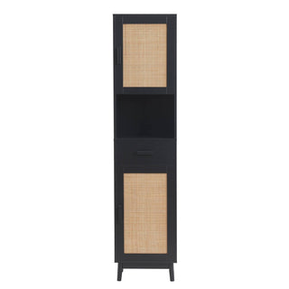 Feather & Black Isla Tall Storage Unit - Black