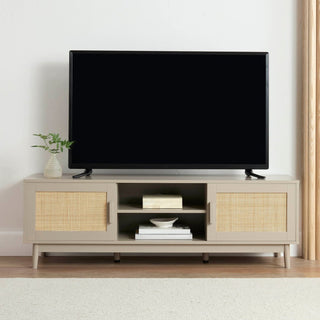 Feather & Black Isla TV Unit for TVs up to 60"- Taupe