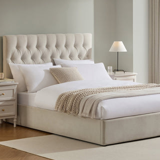 Feather & Black Middleton Ottoman Storage Bed - Natural