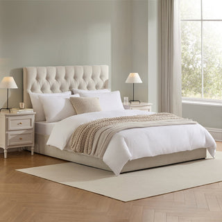 Feather & Black Middleton Ottoman Storage Bed - Natural