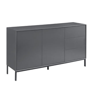 Feather & Black Nova Large Sideboard with Drawers - Charcoal