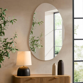 Feather & Black Pond Wall Mirror
