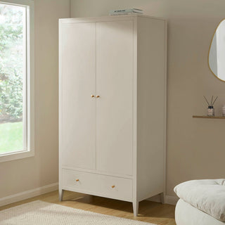 Feather & Black Poppy 2 Door Wardrobe with Drawer - Cream