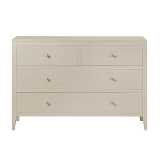 Feather & Black Poppy 4 Drawer Chest - Cream