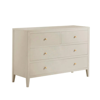 Feather & Black Poppy 4 Drawer Chest - Cream