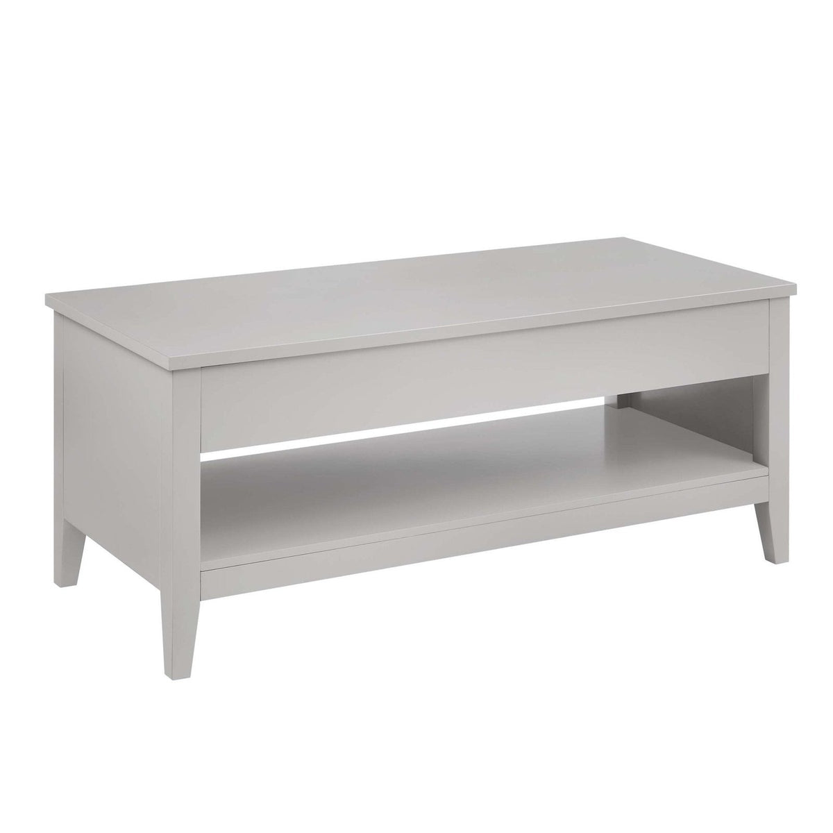 Feather & Black Poppy Coffee Table Desk - Grey