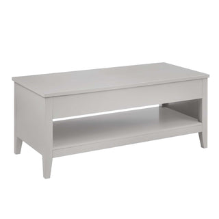 Feather & Black Poppy Coffee Table Desk - Grey