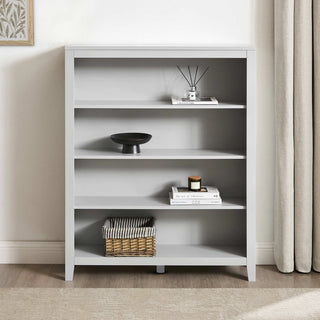 Feather & Black Poppy Small Bookshelf - Grey