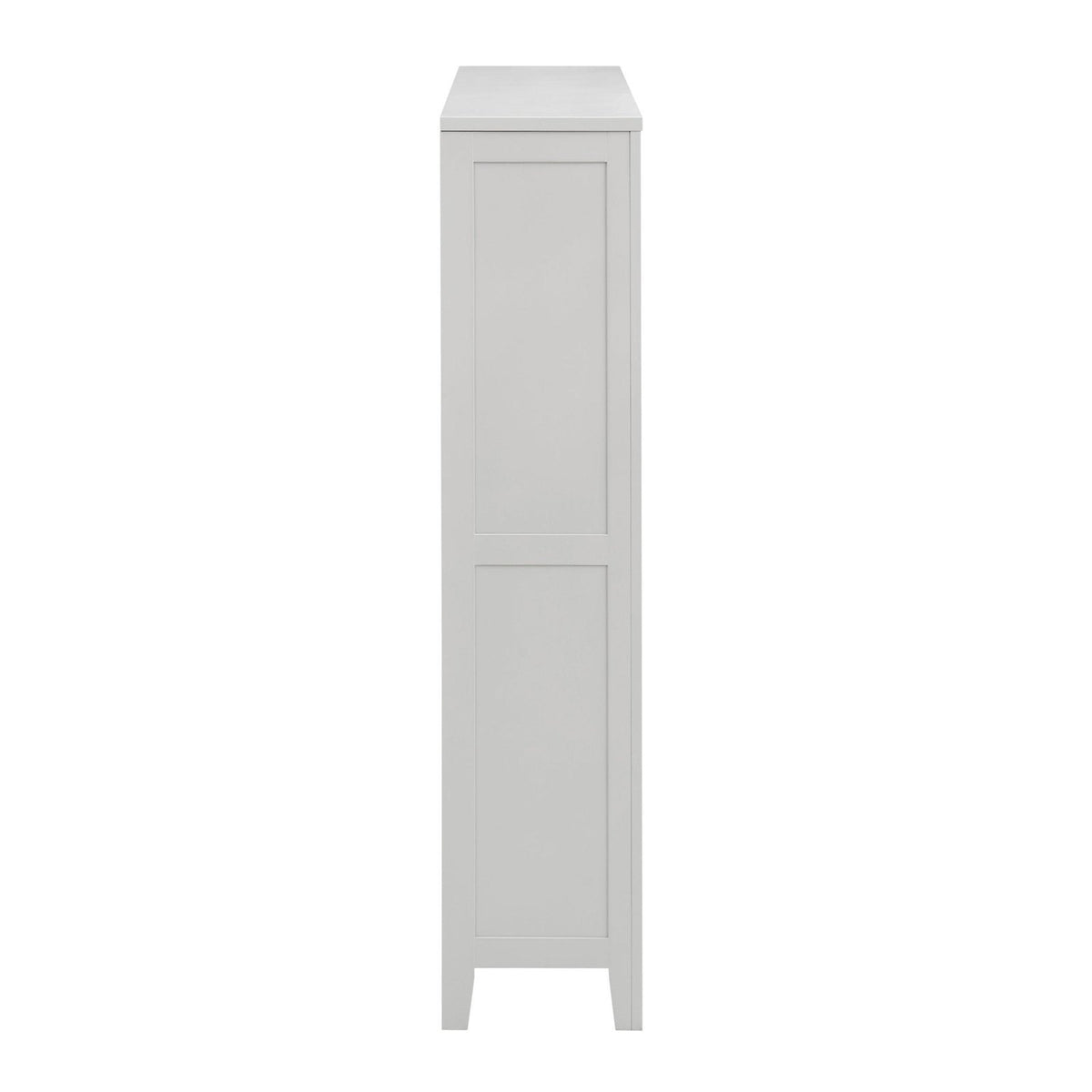Feather & Black Poppy Small Bookshelf - Grey