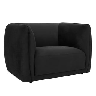 Feather & Black Porto Loveseat - Velvet Ink