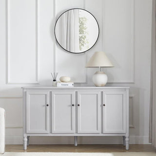 Feather & Black Ruby 4 Door Sideboard - Washed Stone