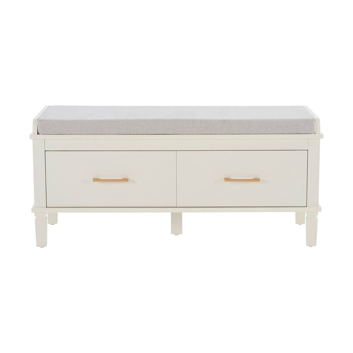 Feather & Black Sienna Storage Cupboard with Seat - Natural