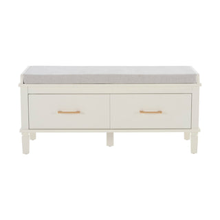 Feather & Black Sienna Storage Cupboard with Seat - Natural