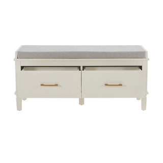 Feather & Black Sienna Storage Cupboard with Seat - Natural