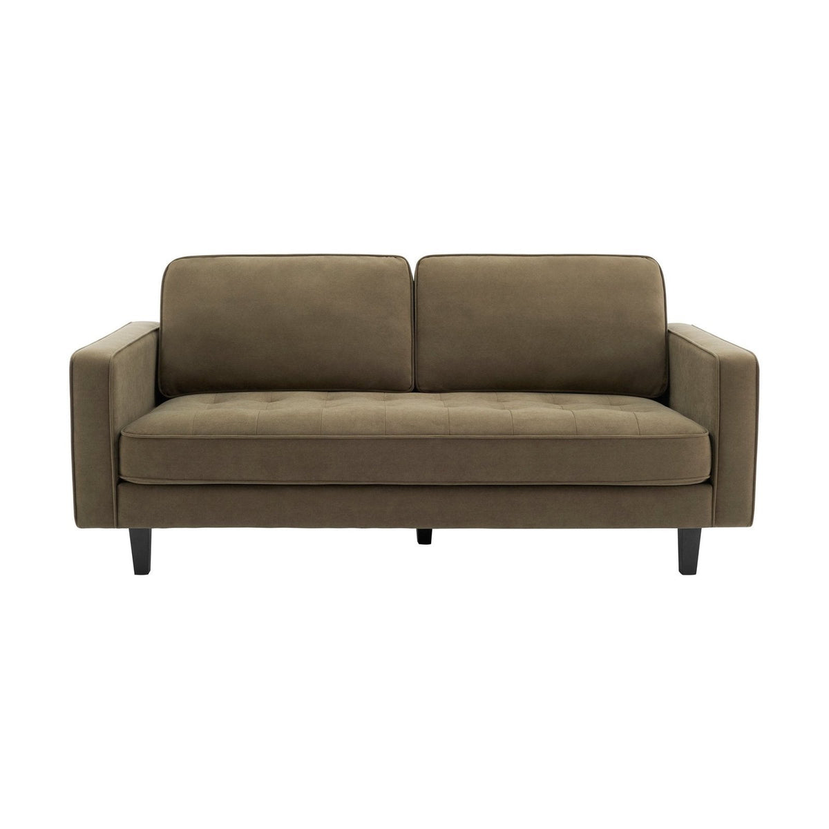Feather & Black Sloane 3 Seater Sofa - Olive